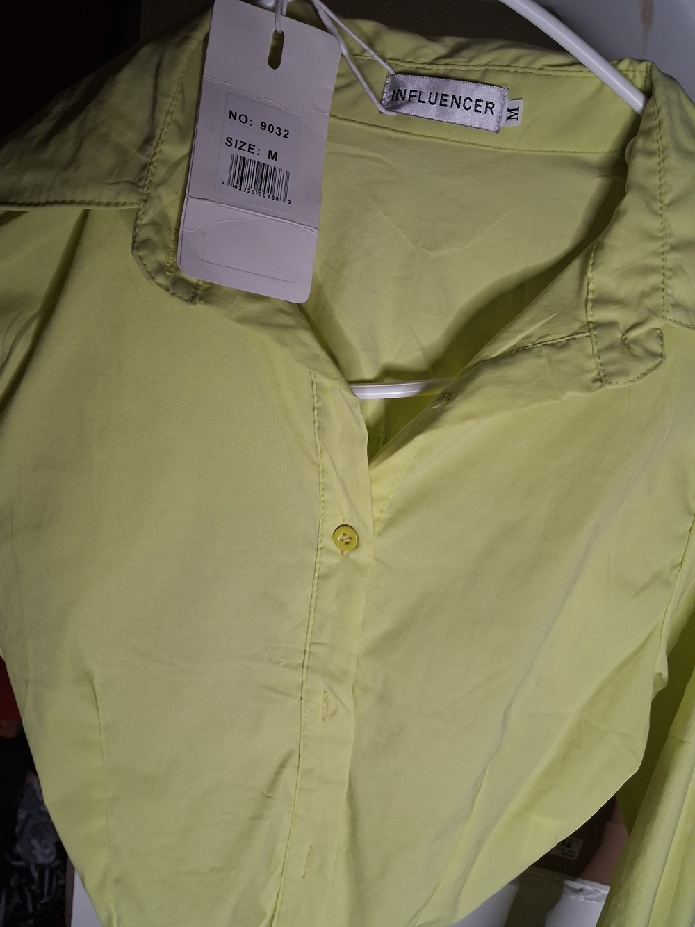 Influencer Women's Light Yellow Button Front Blouse